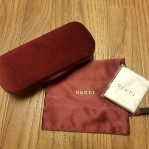 UNUSED GUCCI velvet eyeglass case